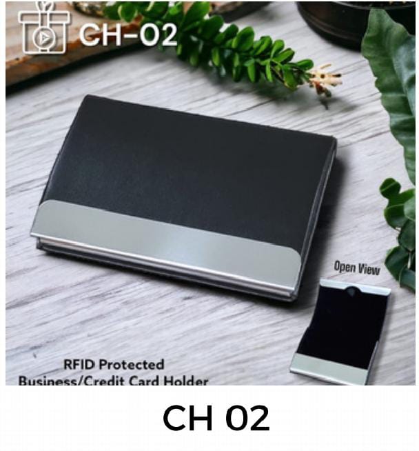 Premium Personalized Metal Card Holder with Name Engraving